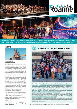 L'ACTU EN BREF - VILLE DE ROANNE - OCTOBRE 2023