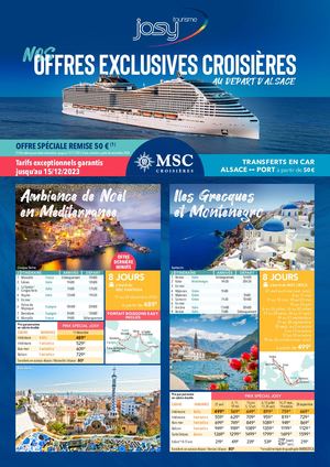 Dépliant Josy Croisière 2024
