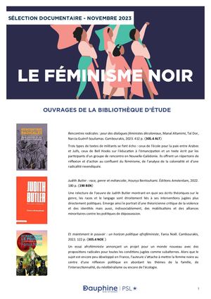 Féminisme noir - Sélection documentaire - 2023