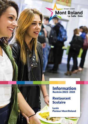 Plaquette Restauration Groupe Scolaire Mont Roland