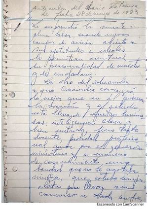 Biografia Onaindia Artículo Del Diario La Prensa 28 05 1923 Transcripción Manuscrita