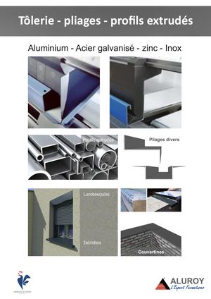 Cataloque Tôlerie Profils Extrudés