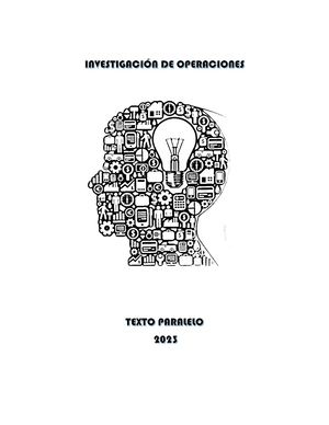 TEXTO PARALELO INVESTIGACIÓN DE OPERACIONES