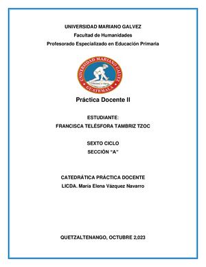 Segundo Informe Final
