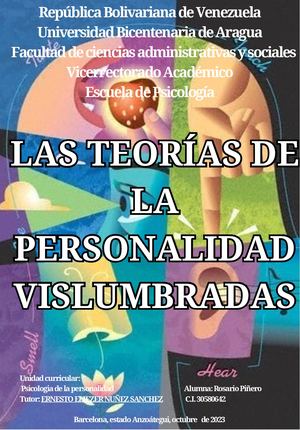 Las Teorías De La Personalidad Vislumbradas