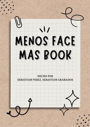 Menos Face Mas Book