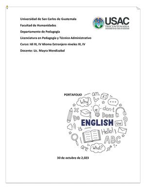 Portafolio Inglés