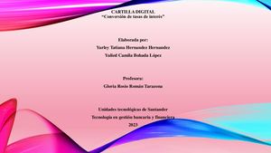 Cartilla Conversion De Tasas De Interes Compuesto^j Yurley Hernandez Y Yulied Bohada