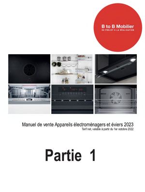 Manuel De Vente Appareils Électroménagers Et Éviers 2023 Fr Partie 1