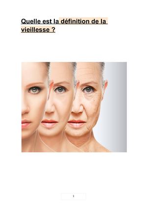 La Lutte Contre Le Vieillissement