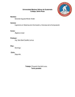 Proyecto final de álgebra lineal