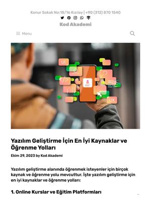 Yazılım Geliştirme İçIn En İYi Kaynaklar Ve ÖğRenme Yolları – Kod Akademi