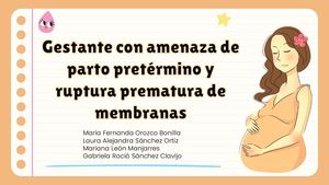 Gestantes Con Parto Pretermino Y Rpm