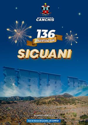 Programa Del Aniversario Sicuani 136 años