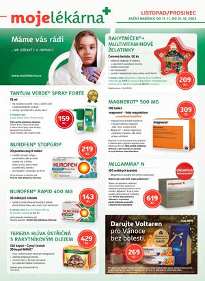 Moje lékárna - akční nabídka 11. 11. 2023 - 31. 12. 2023
