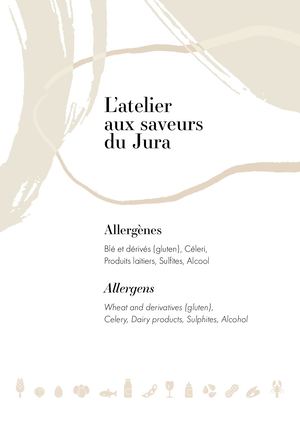 Allergenes Atelier Saveurs Jura