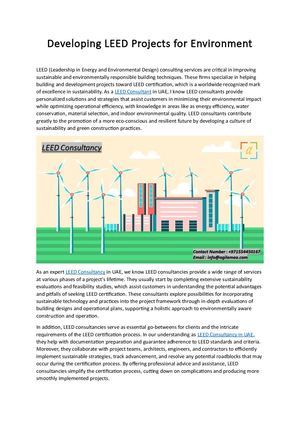 Calaméo - Developing Leed Projects For Environment