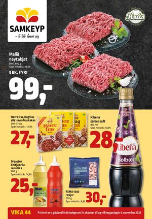 Samkeyp tilboðsblað vika 44 2023