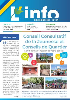 Info 457 novembre 2023