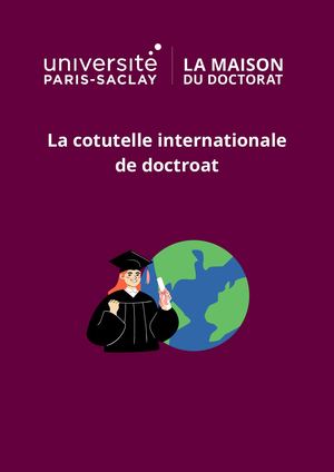 Procédure Cotutelle Fr