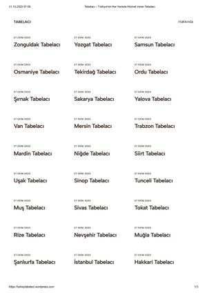 Tabelacı – Türkiye'nin Her Yerinde Hizmet Veren Tabelacı