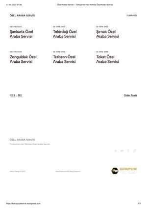 ÖZel Araba Servisi – Türkiye'nin Her Yerinde ÖZel Araba Servisi