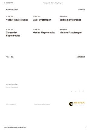 Fizyoterapist – Uzman Fizyoterapist