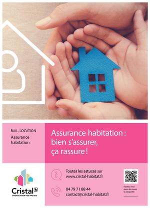 Affiche Assurances Habitation Bien S'assurer ça  rassure
