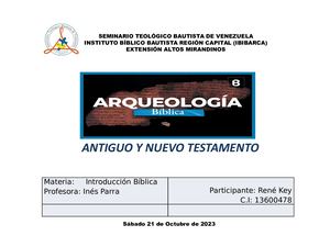 Hallazgos Arqueológicos Del Antiguo Y Nuevo Testamento