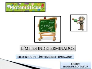 Limites Indeterminados Ejercicios