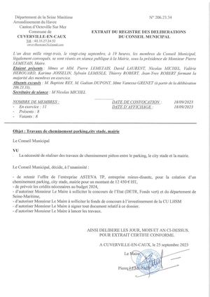 206 23 34 Travaux Cheminement Parking, City Stade, Mairie