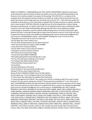 Wava Small traditional healers in gauteng +27603493288 Midrand, Benoni, Boksburg, Brakpan