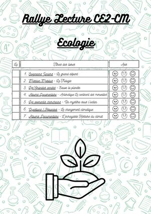 RALLYE LECTURE - ECOLOGIE - CE2/CM2