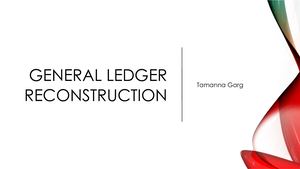 Calaméo - General Ledger Reconstruction