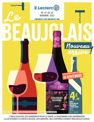 Beaujolais Nouveau - Novembre 2023