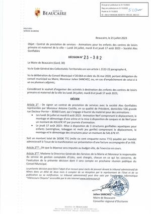 Fichier De Parution Actes Administratifs Dec