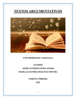 Textos Argumentativos Libro Digital Unidad 3