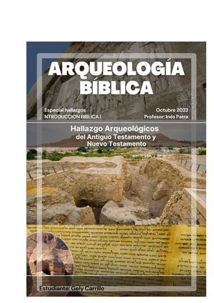 Descubrimiento Arqueologico del Antiguo y Nuevo Testamento