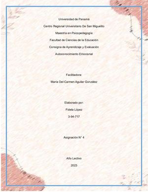 Revista Autoconocimiento Emocional