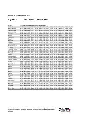 L6 De LONGVIC à Toison D'Or