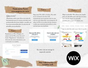 Folleto Wix