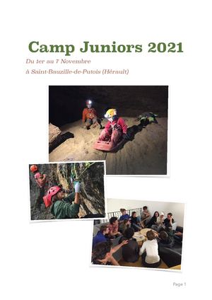 Calaméo - Camp Juniors 2021