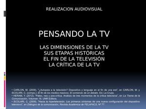 Paleo, Neo y Postelevisión