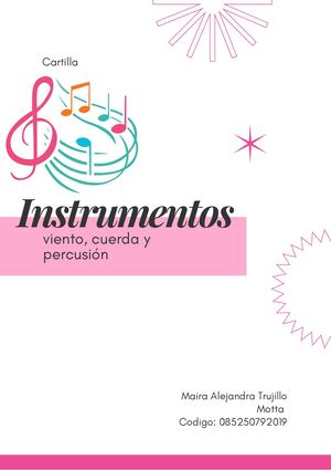 Cartilla de Instrumentos Musicales