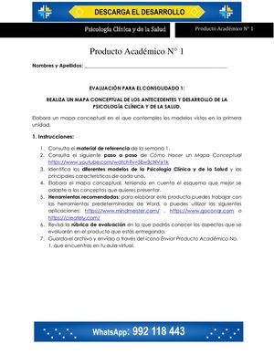 Psicologia Clinica Y De La Salud P A 1