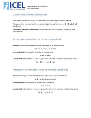 Los Números Naturales