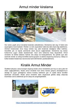 Armut Minder Kiralama