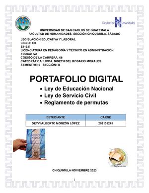 Portafolio Digital De Leyes De Guatemala