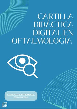 CARTILLA DIDÁCTICA DIGITAL EN OFTALMOLOGÍA