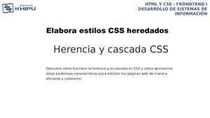 S11 Herencia Y Cascada Css